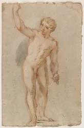 Desnudo masculino de pie